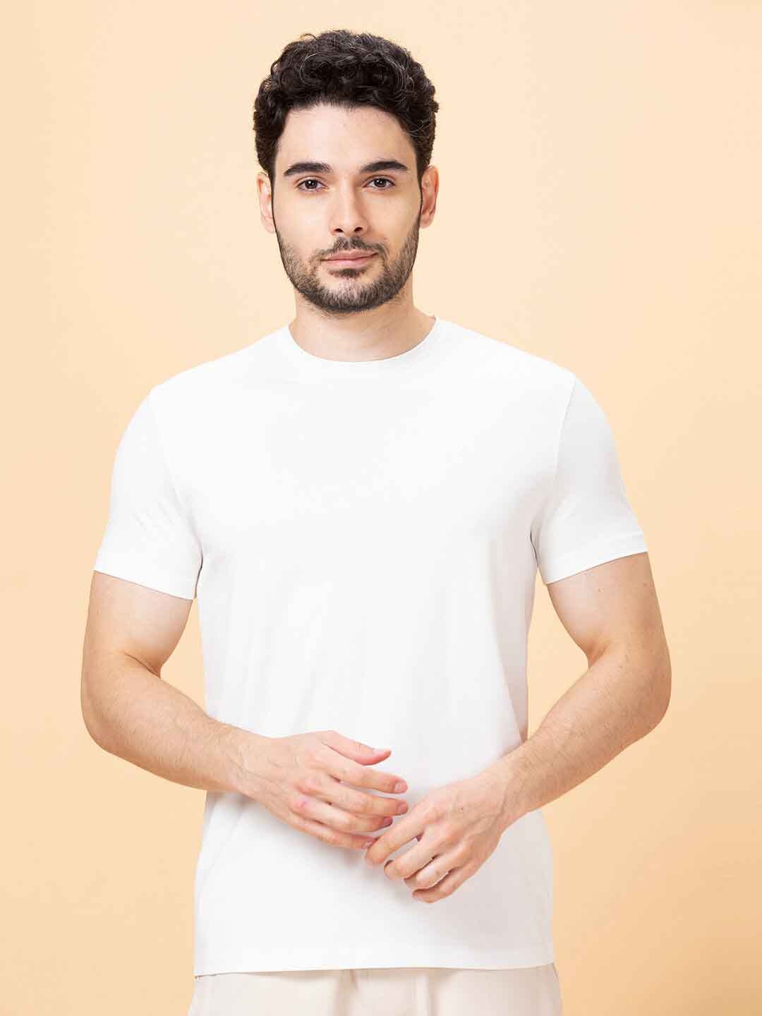 

Being Human Round Neck Short Sleeves T-shirt, White