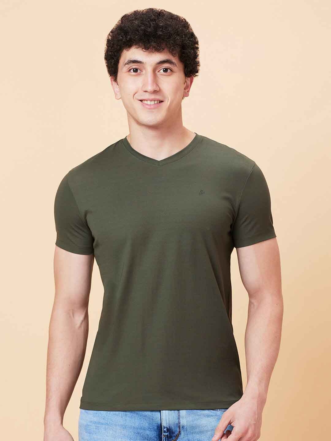 

Being Human V-Neck Slim Fit T-shirt, Green