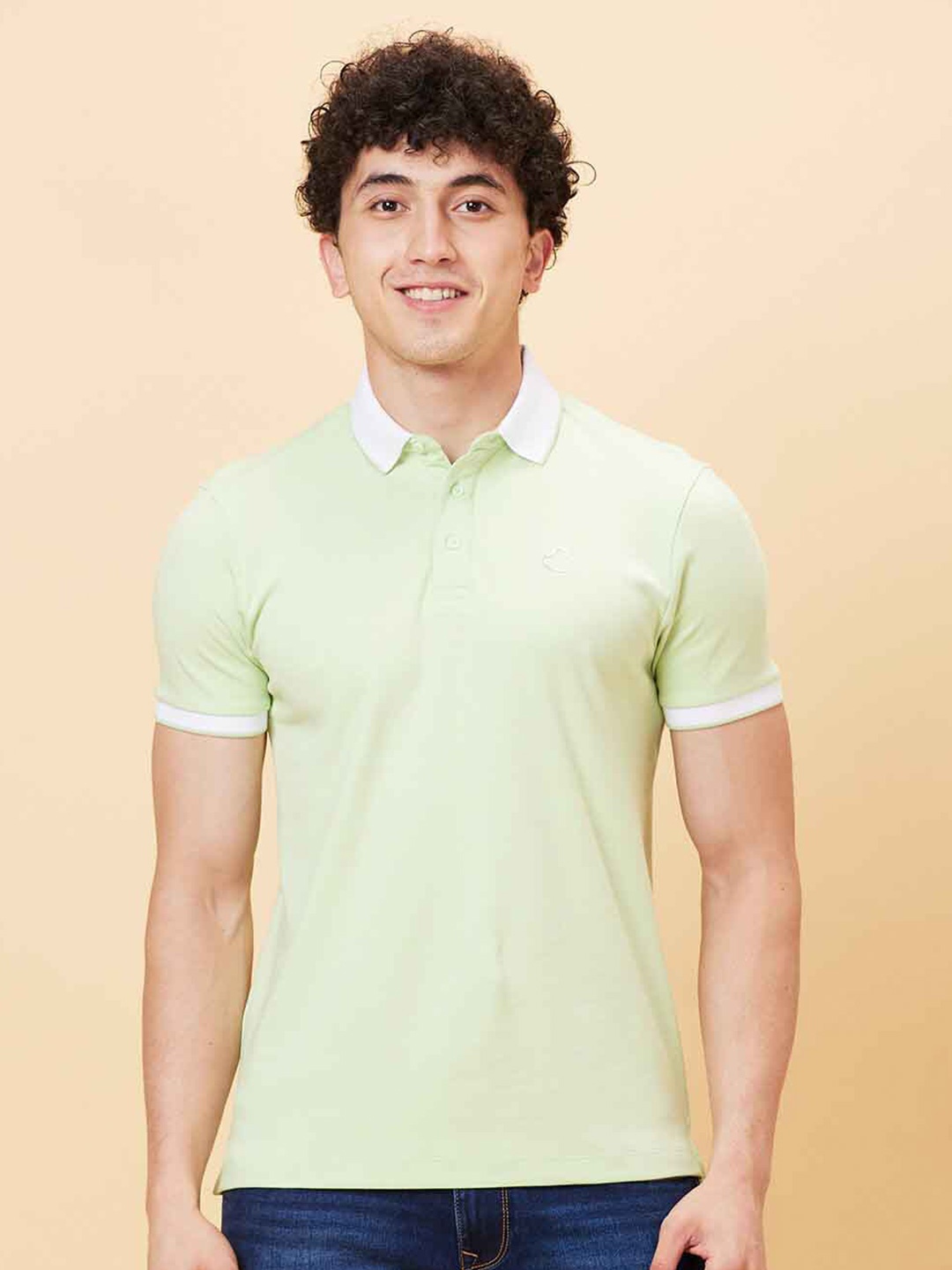 

Being Human Polo Collar Short Sleeves T-shirt, Green