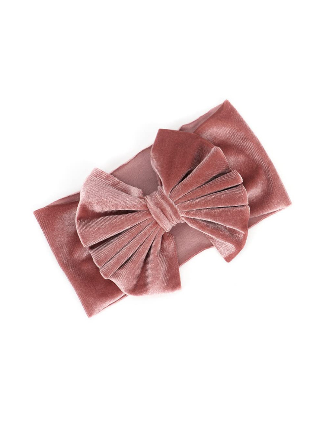 

SYGA Girls Bow Shape Velvet Stretchable Hairband, Pink