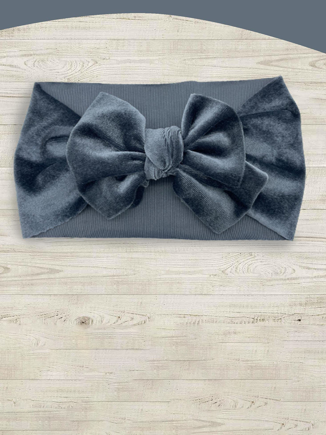 

SYGA Infant Girls Stretchable Bow Hairband, Grey