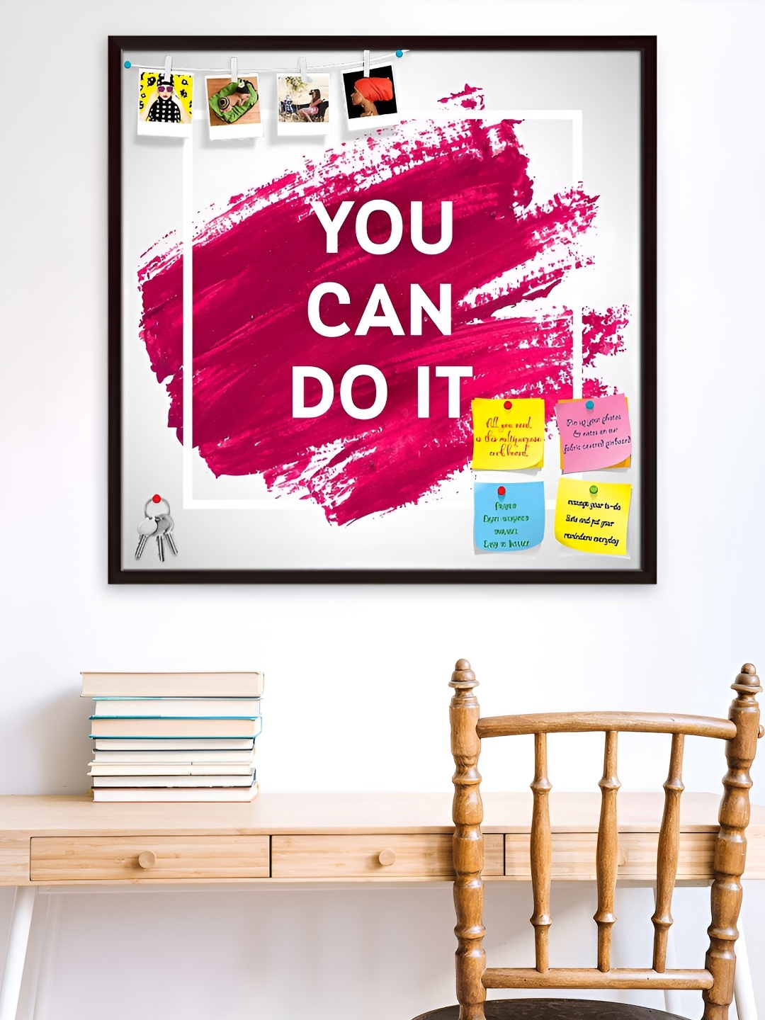 

ArtzFolio You Can Do It D1 Brown Wooden Bulletin Board
