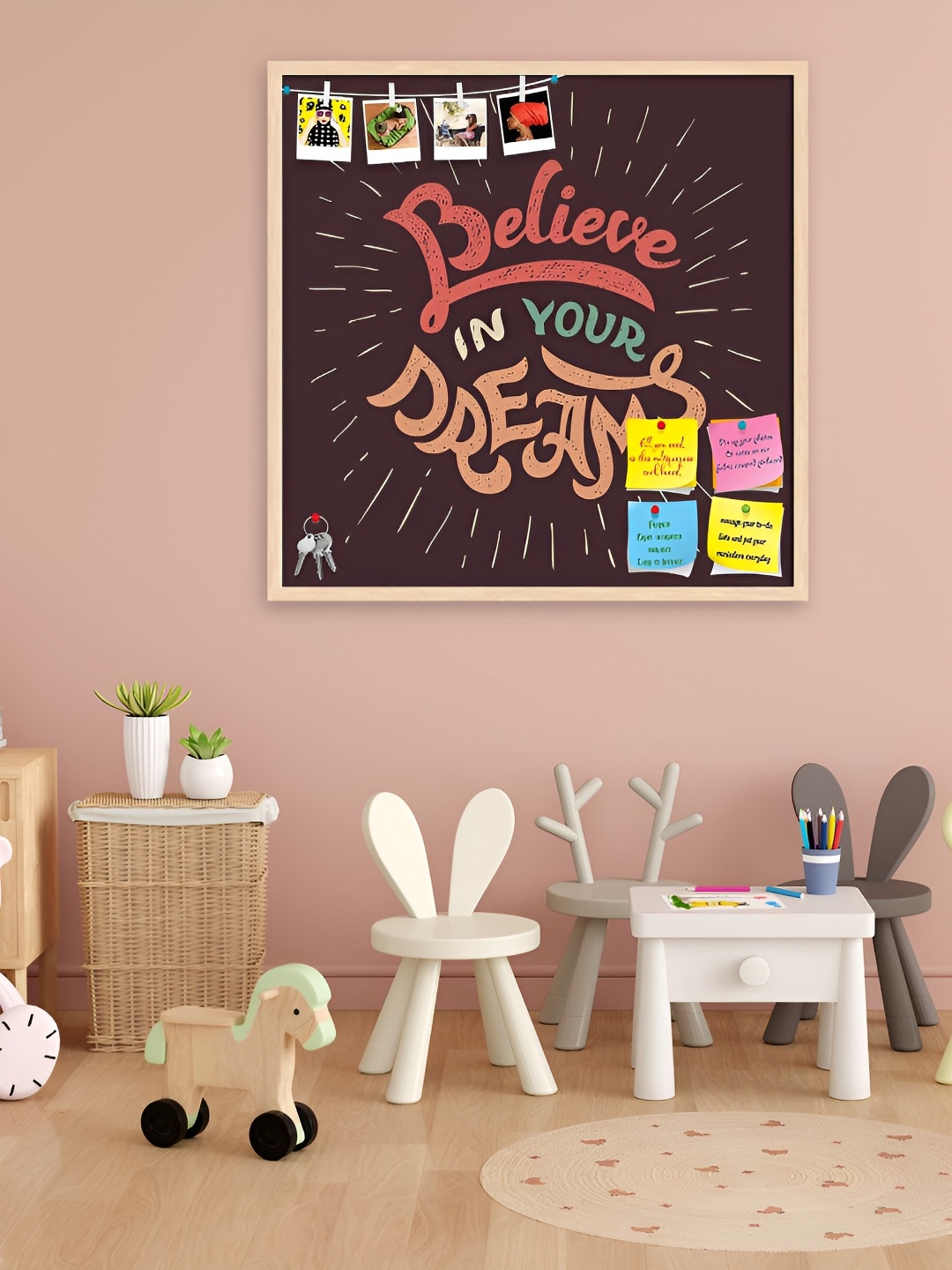 

ArtzFolio Brown & Red Believe In Your Dreams Printed Wooden Bulletin Board