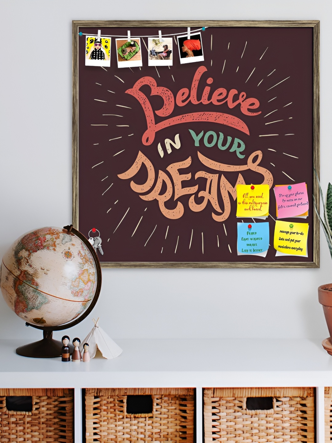

ArtzFolio Brown Believe In Your Dreams Printed Wooden Wall Hanging Decor