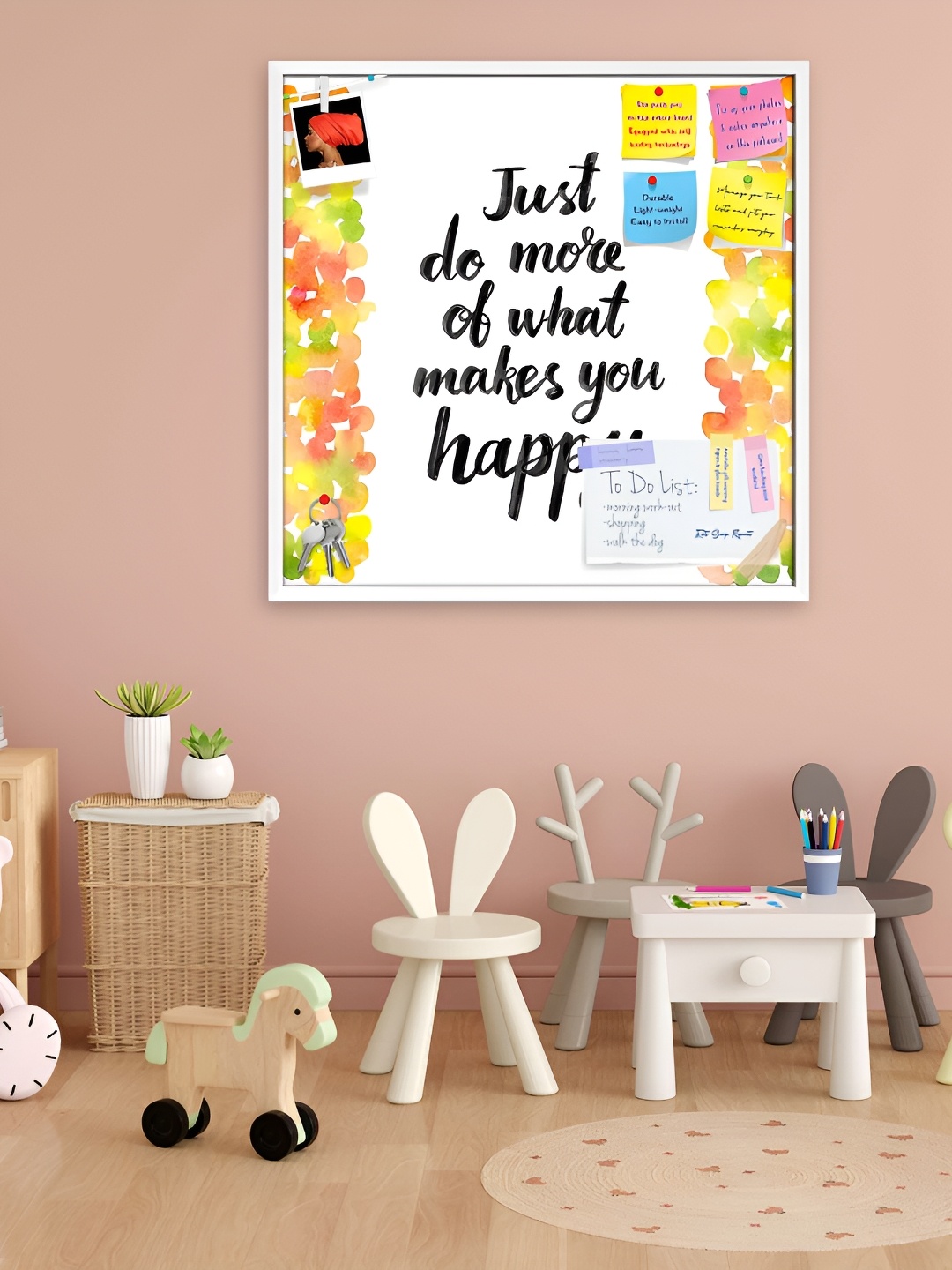 

ArtzFolio White & Yellow Motivational Quote Printed Wooden Bulletin Board