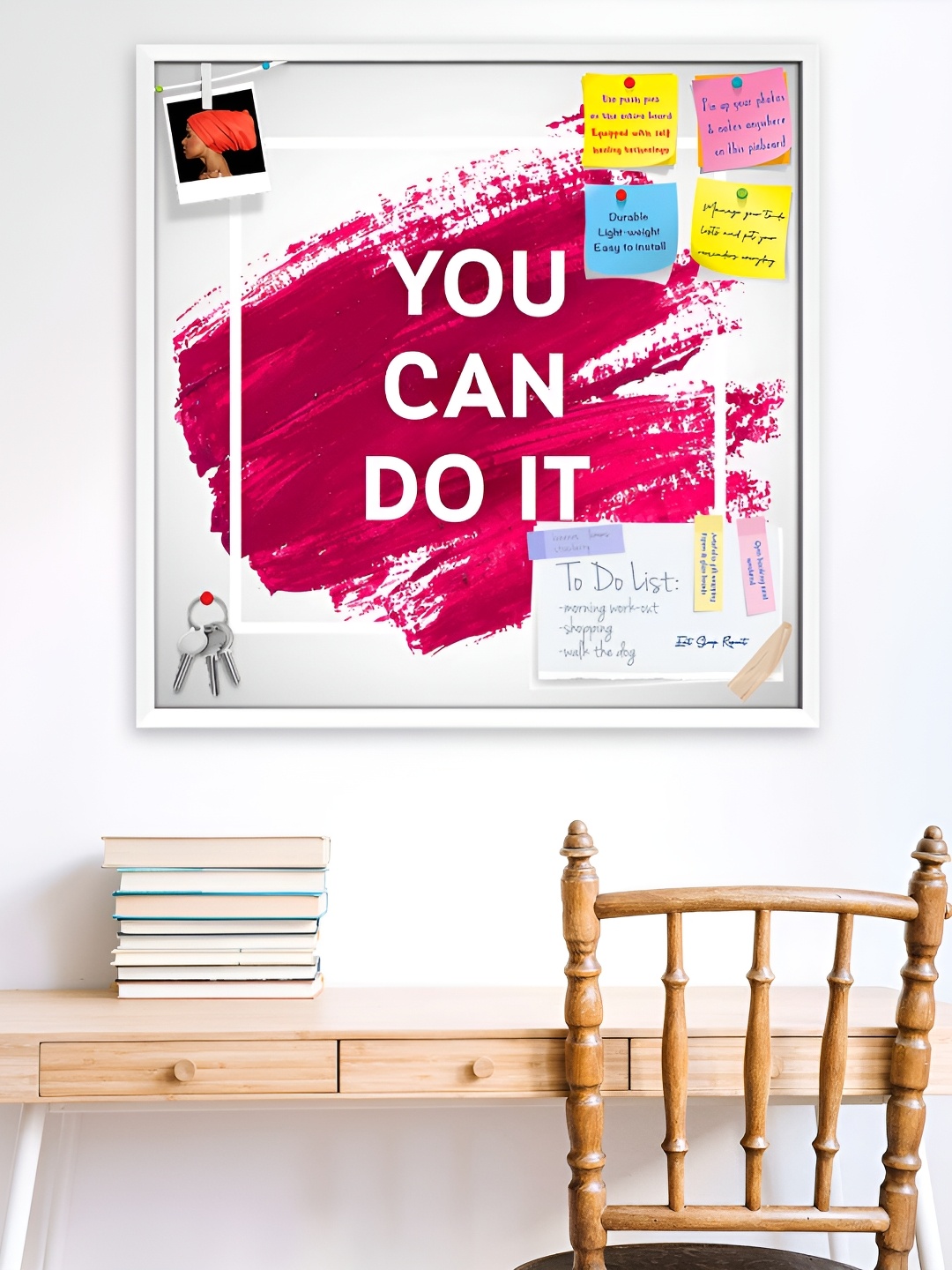 

ArtzFolio White Typography Printed Wooden Bulletin Board