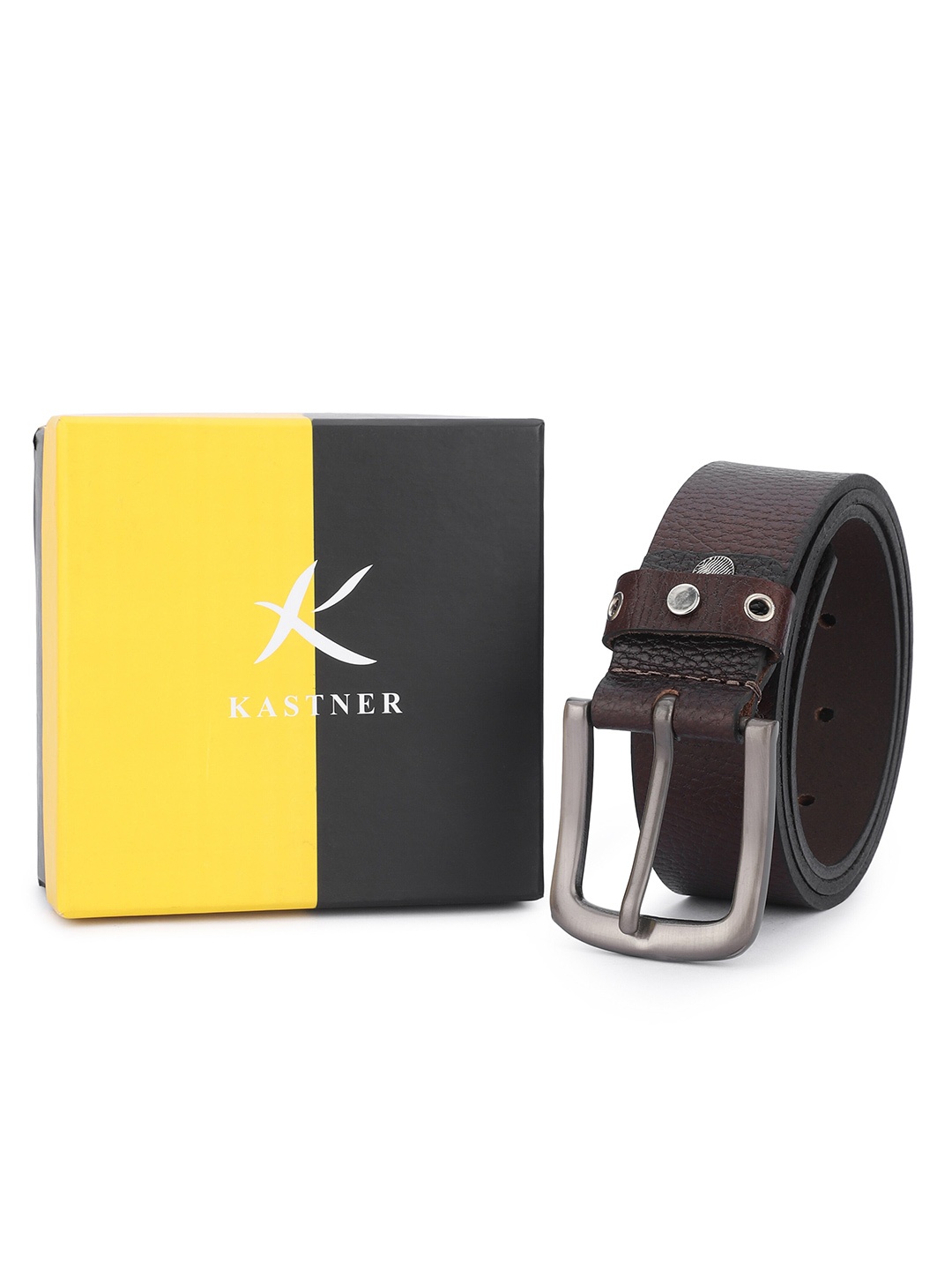 

Kastner Men Leather Casual Belt, Brown