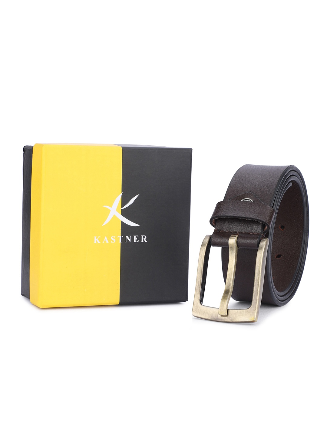 

Kastner Men Leather Formal Belt, Brown