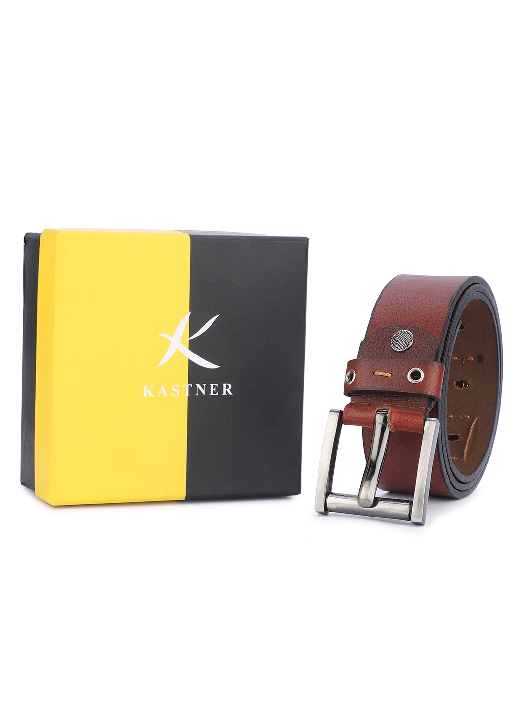 

Kastner Men Leather Casual Belt, Brown