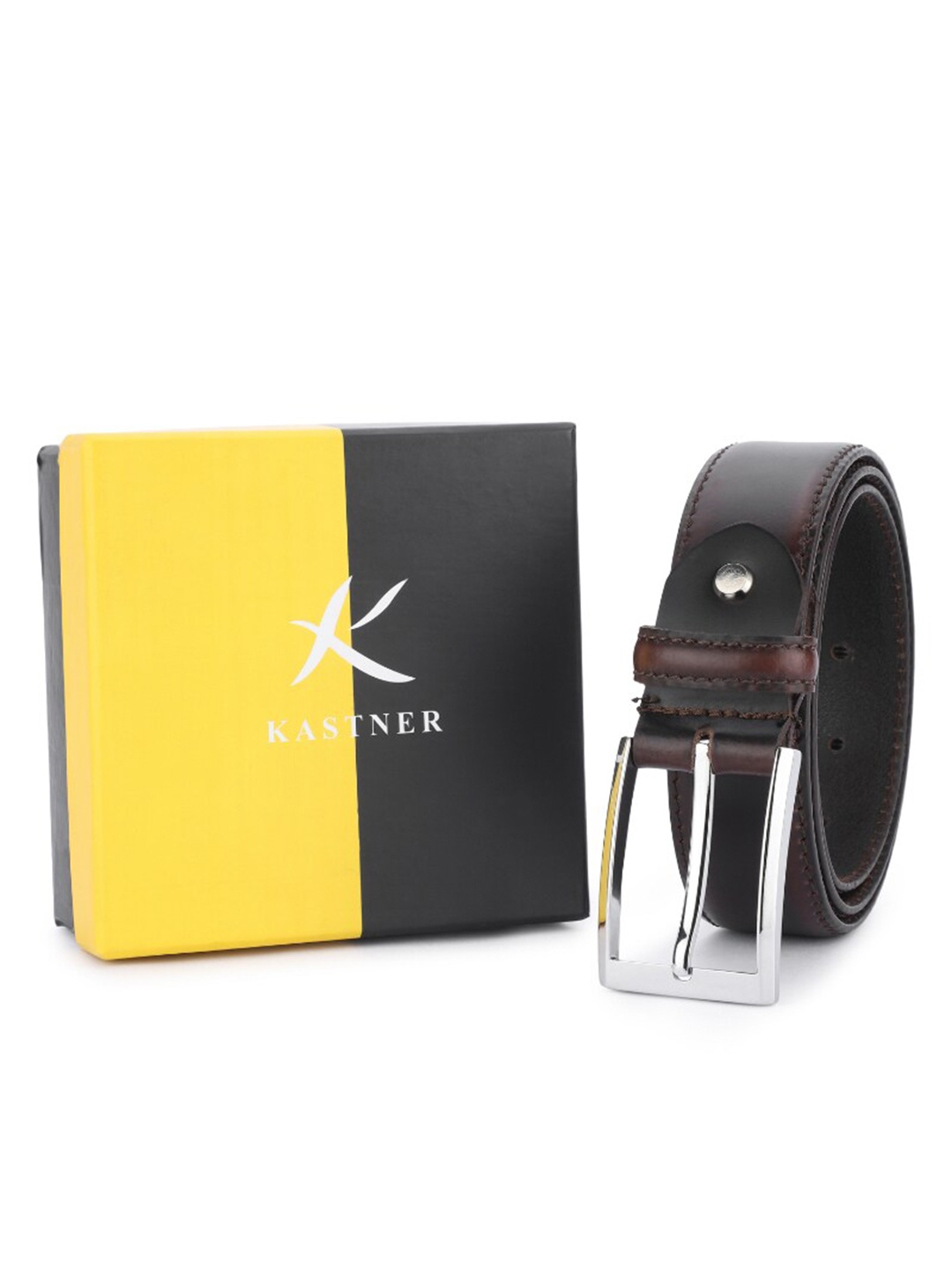 

Kastner Men Leather Formal Belt, Brown