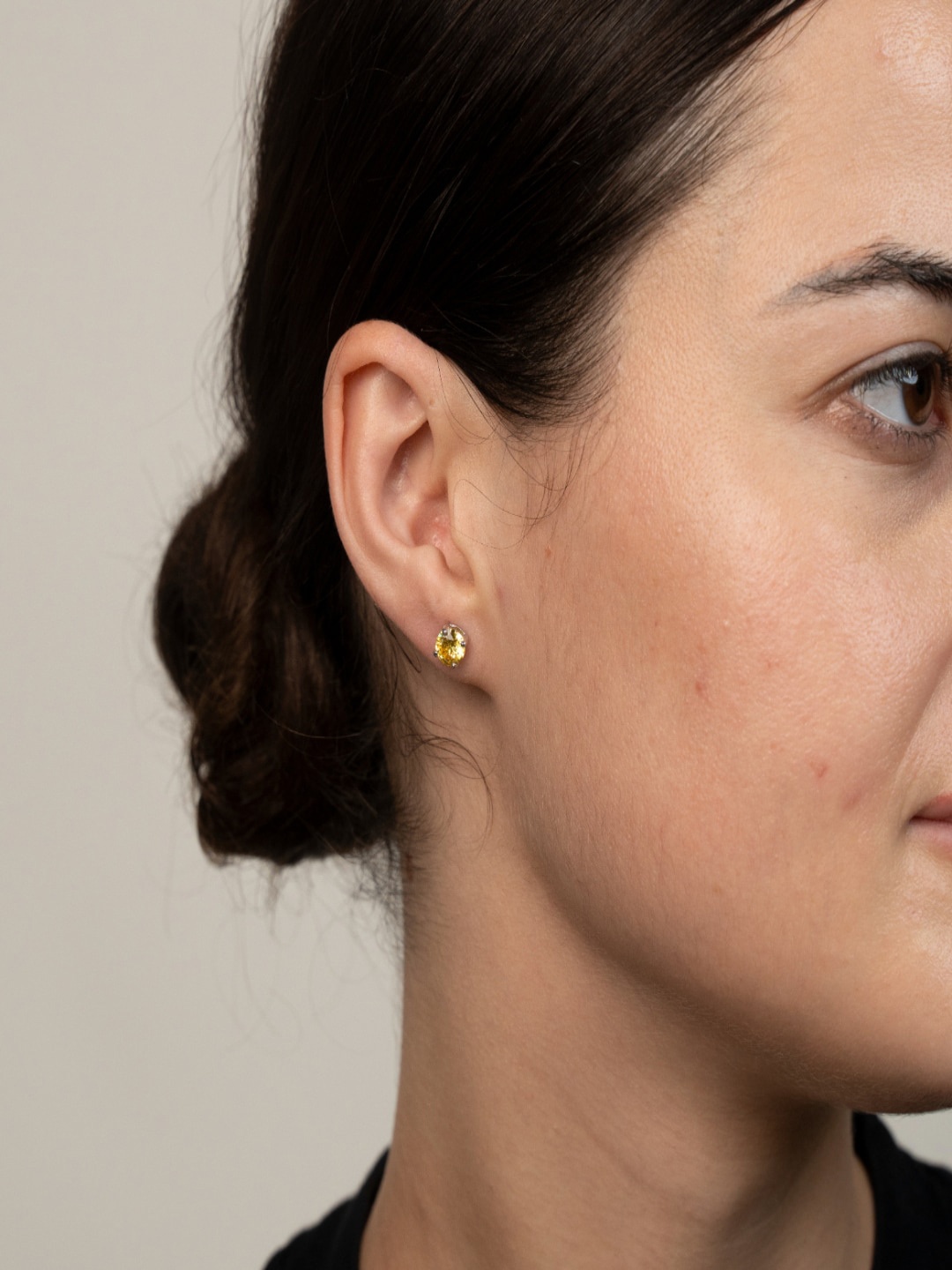 

Drip Project White Gold-Plated Contemporary Studs Earrings
