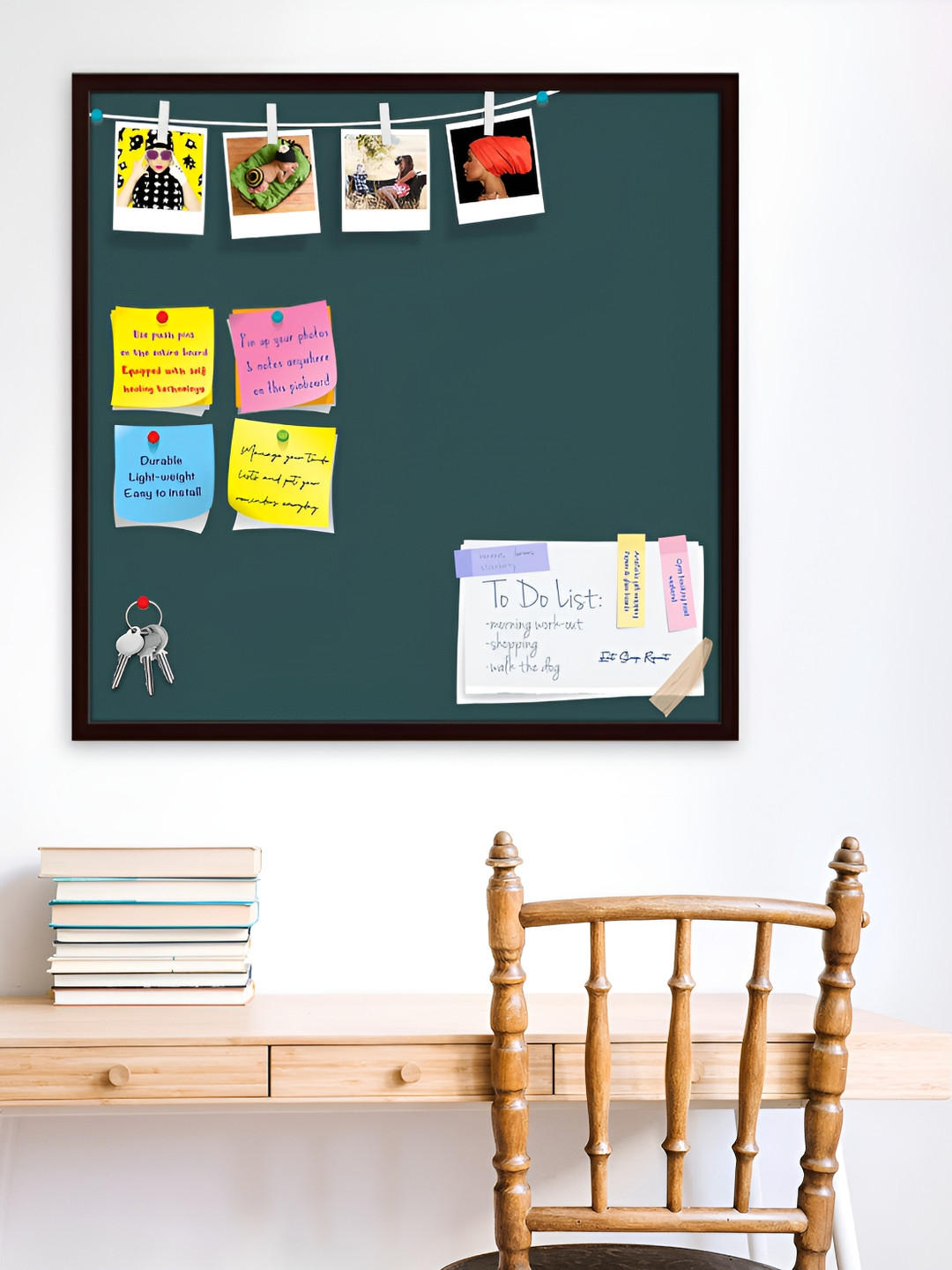 

ArtzFolio Brown & Green Wood Bulletin Board
