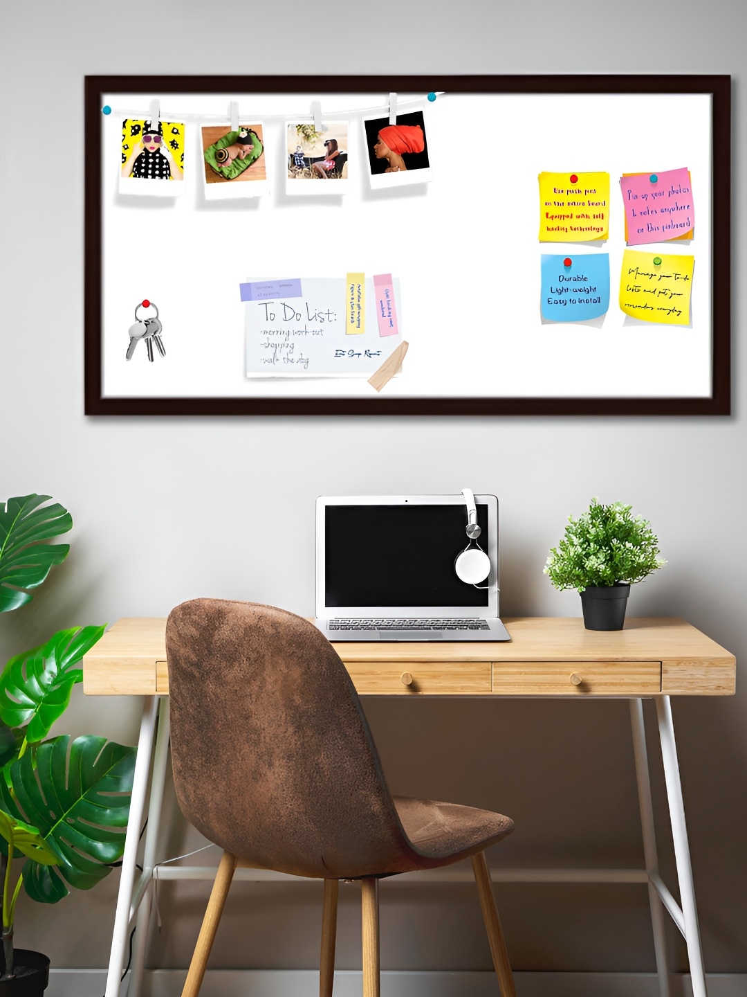 

ArtzFolio White Family Printed Wooden Bulletin Board With Sticky Notes