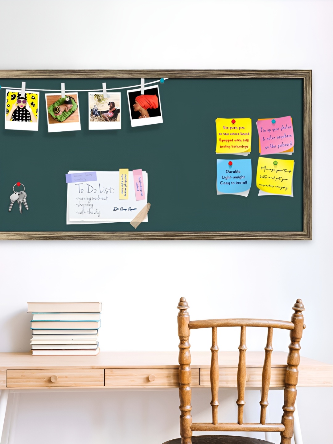 

ArtzFolio Brown & Green Wooden Bulletin Board Wall Decor
