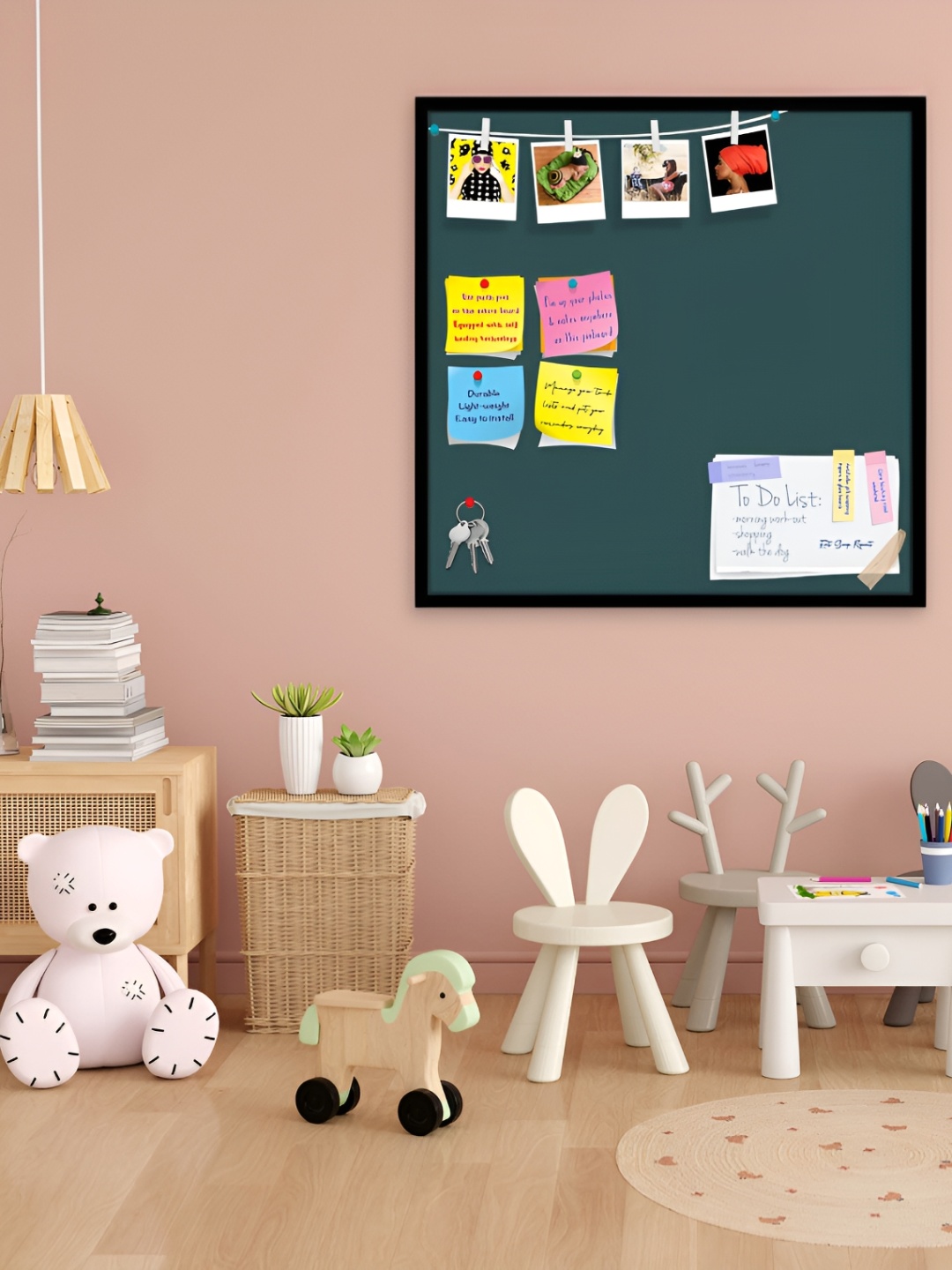 

ArtzFolio Black & Grey Wooden Bulletin Board Wall Decor