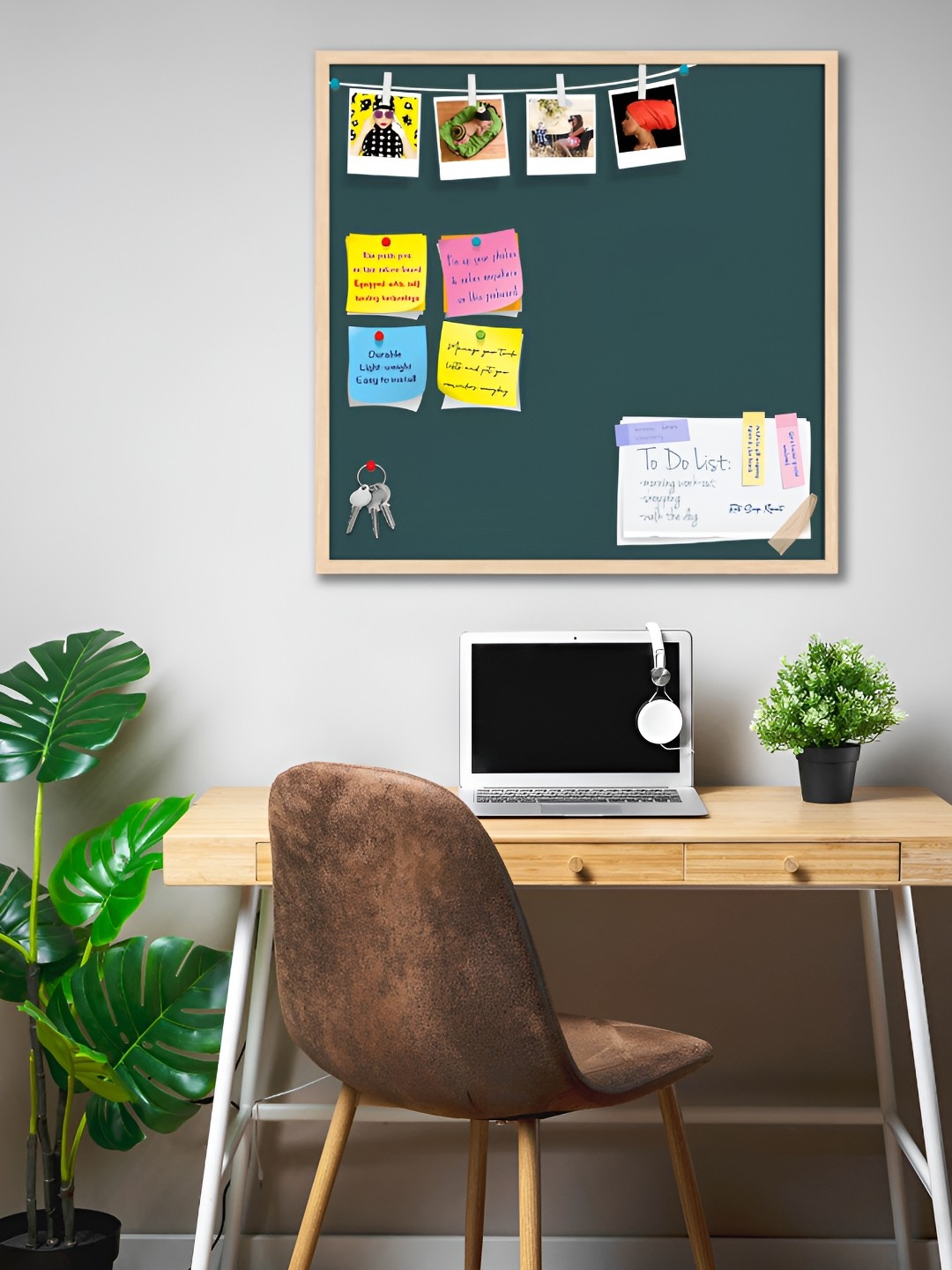 

ArtzFolio Camel Brown & Green Wooden Bulletin Board