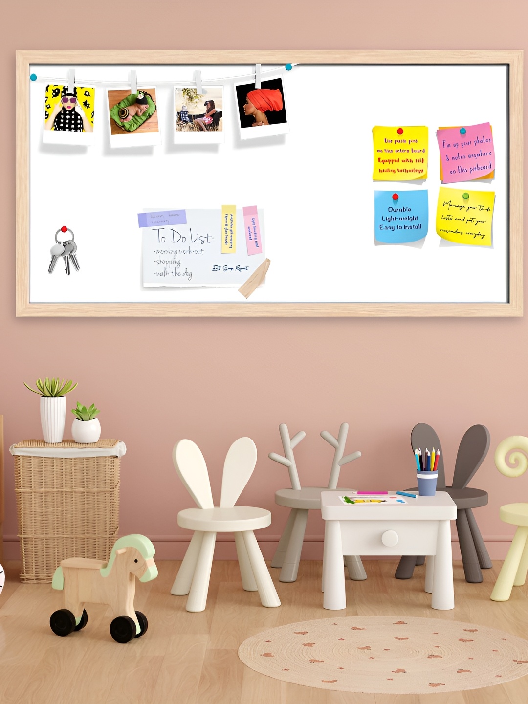 

ArtzFolio White & Brown Wooden Bulletin Board