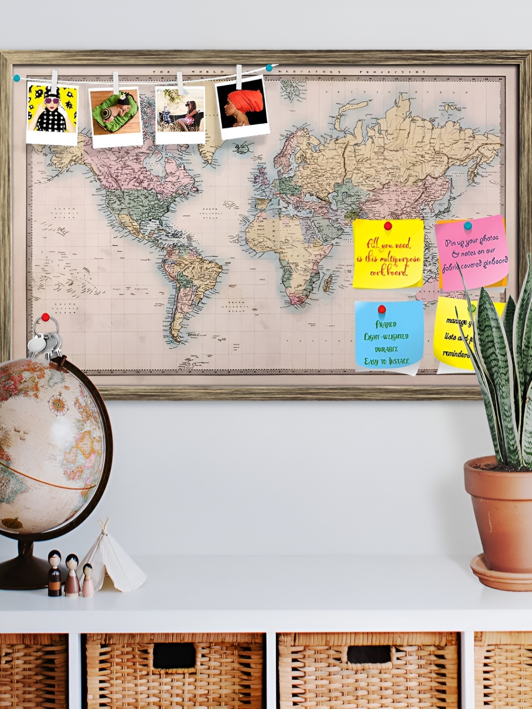 ArtzFolio Beige World Map On Mercators Project Circa Wall Hanging Decor