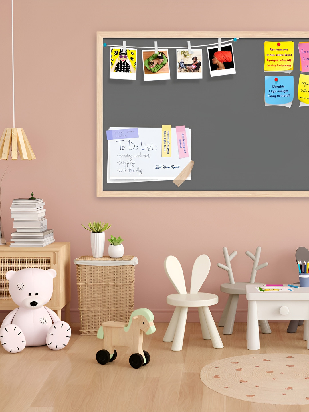 

ArtzFolio Brown & Gray Printed Wooden BulletinBoard With Sticky Note
