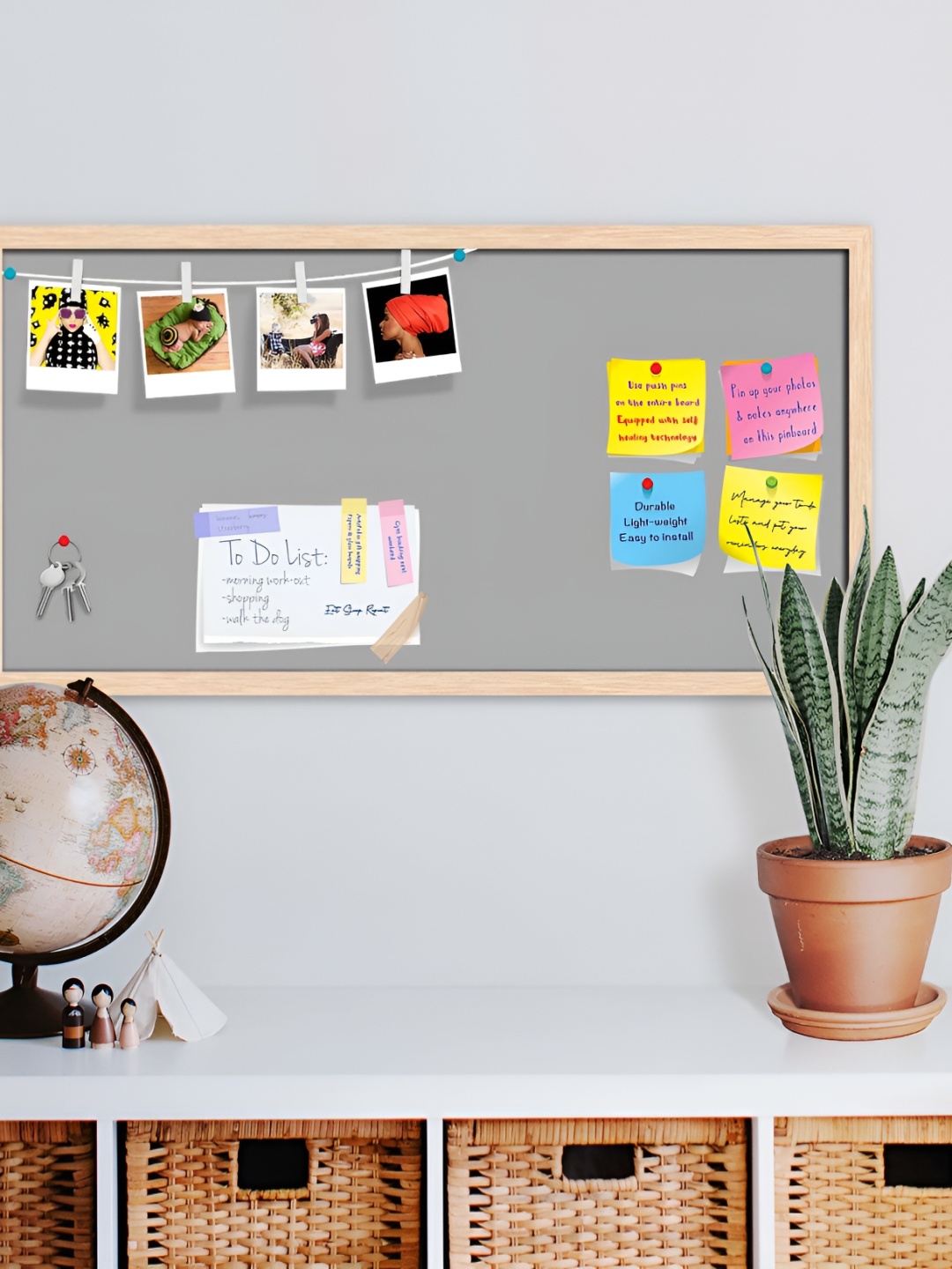 

ArtzFolio Camel Brown & Yellow Wooden Bulletin Board With Sticky Notes Wall Hangings Decor