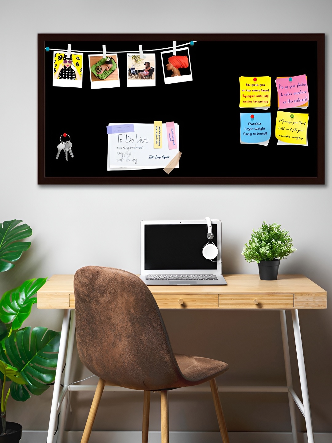 

ArtzFolio Blue Wooden Bulletin Board With Sticky Notes