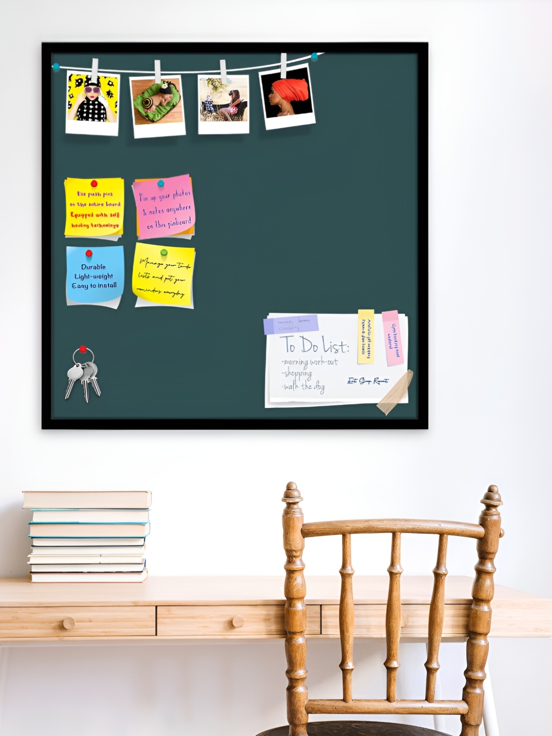 

ArtzFolio Black Wooden Bulletin Board With Push Pin
