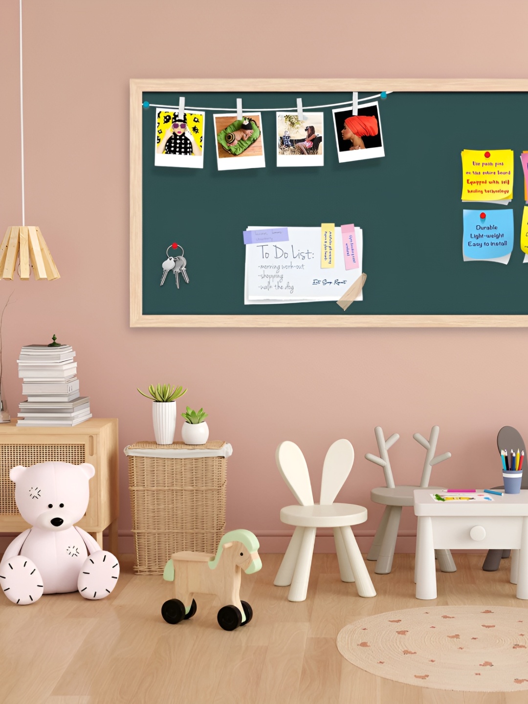 

ArtzFolio Camel Brown Wooden Bulletin Board With Sticky Notes