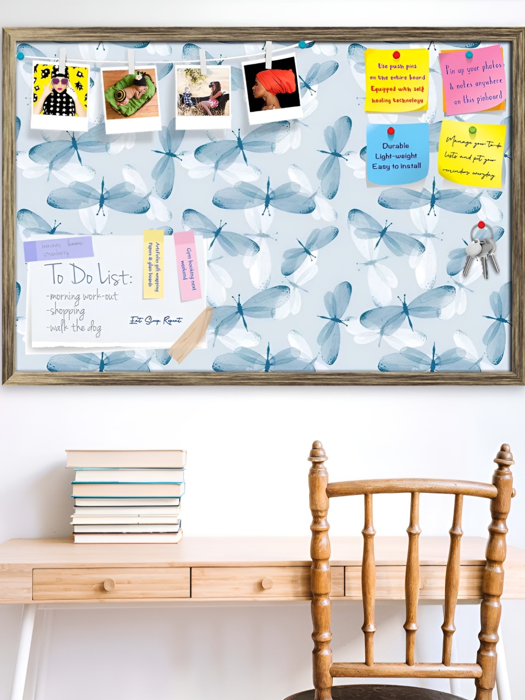 

ArtzFolio Blue Butterflies Wooden Wall Hanging Decor