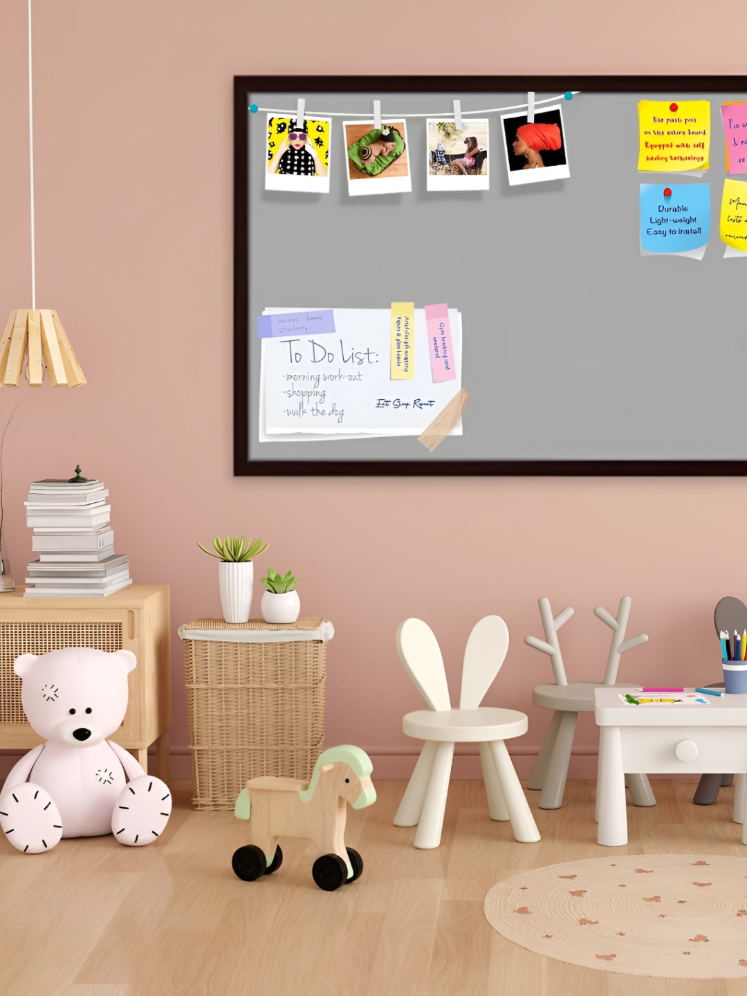 

ArtzFolio Brown & Grey Wooden Bulletin Board Wall Decor