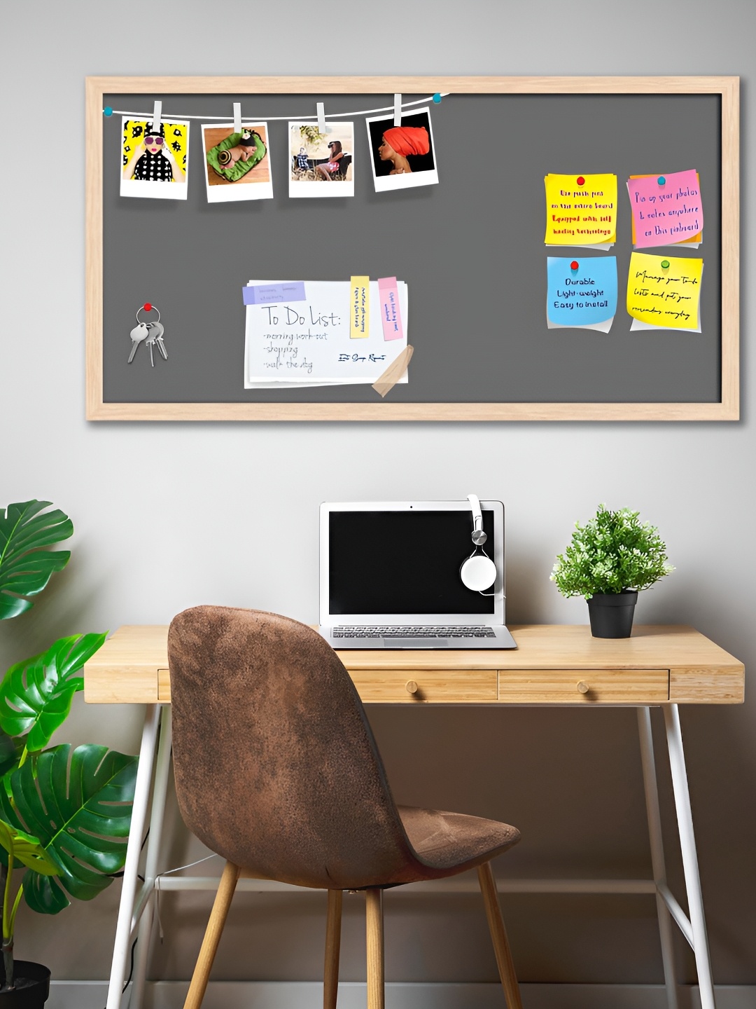 ArtzFolio Brown & Green Wooden Bulletin Board Wall Decor