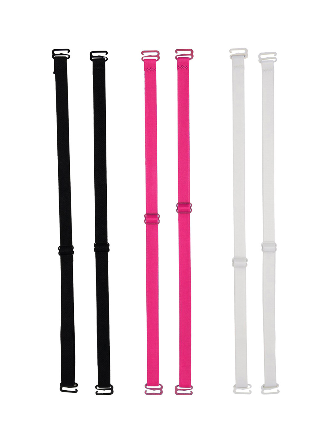 

AROUSY Set Of 3 All Day Comfort Bra Straps & Extenders Lingerie Accessories, Black