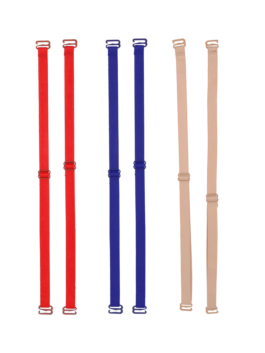 

AROUSY Set Of 3 All Day Comfort Bra Straps & Extenders Lingerie Accessories, Red