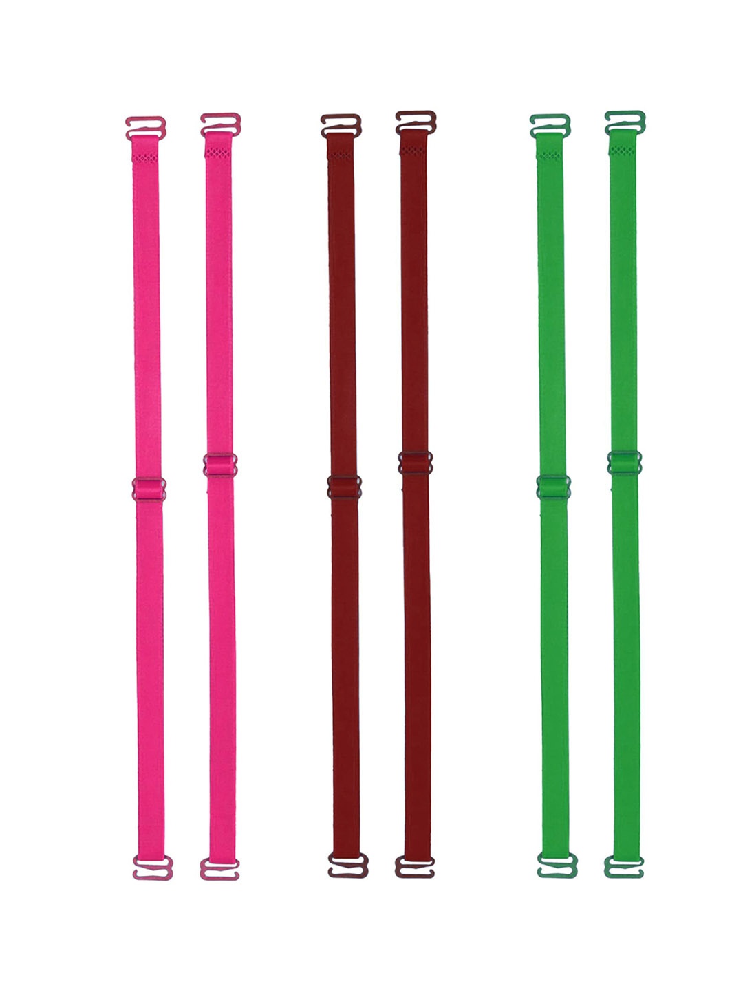 

AROUSY Set of 3 All Day Comfort Adjustable Bra Straps, Pink
