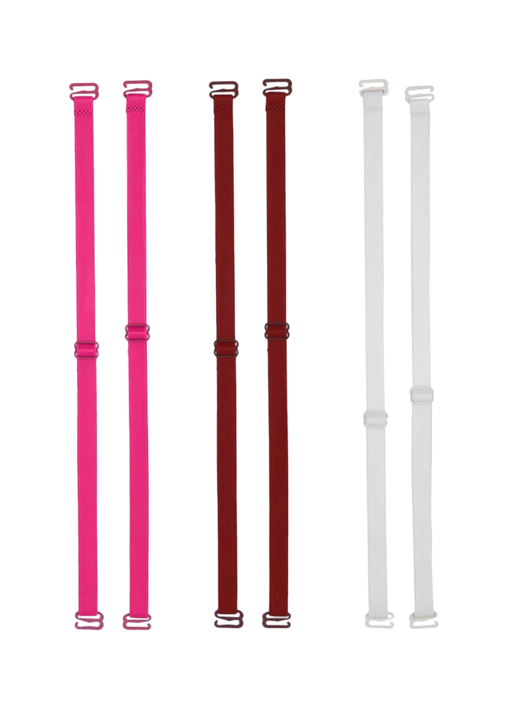 

AROUSY Set Of 3 All Day Comfort Bra Straps & Extenders Lingerie Accessories, Pink