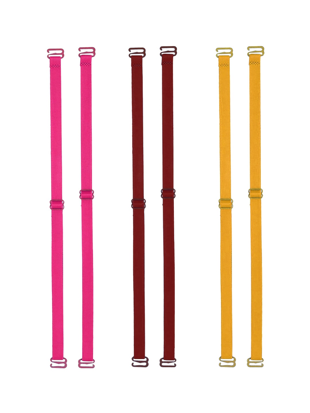 

AROUSY Set of 3 Bra Straps With All Day Comfort, Pink