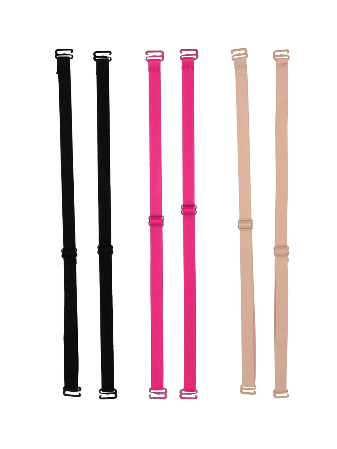 

AROUSY Set Of 3 All Day Comfort Bra Straps & Extenders Lingerie Accessories, Black