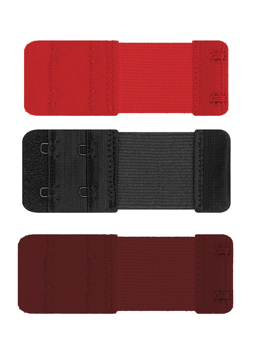 

AROUSY Set of 3 All Day Comfort Bra Straps and Extenders Lingerie accessories, Red