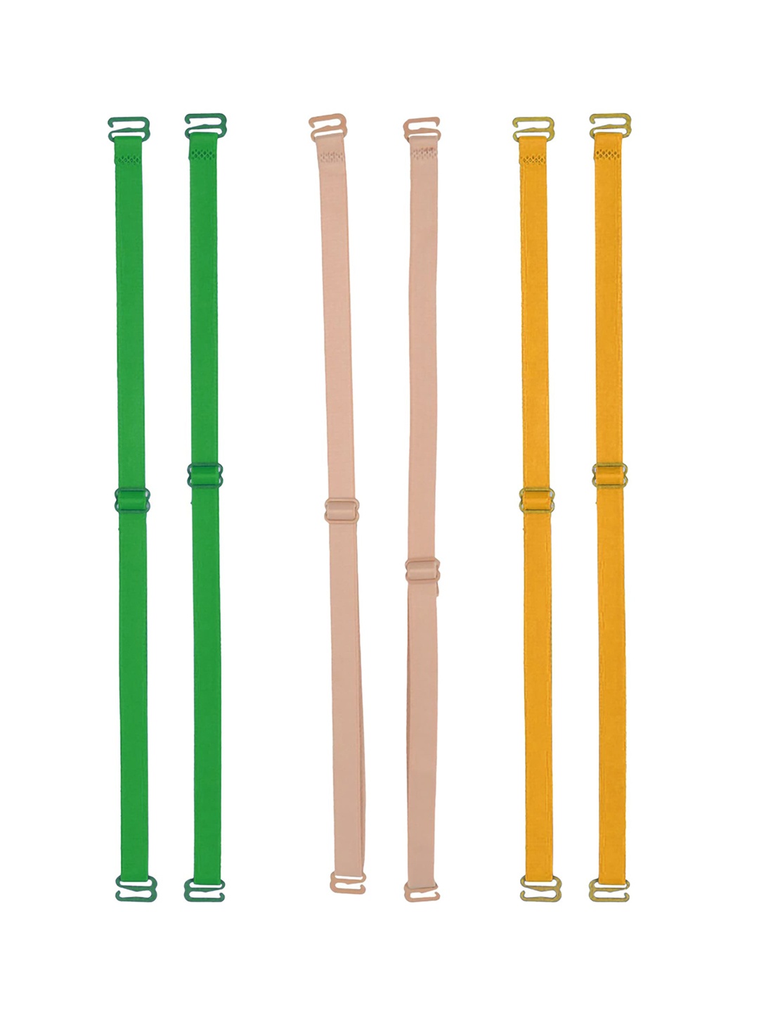 

AROUSY Set of 3 Lightweight Adjustable Bra Straps- All Day Comfort, Green