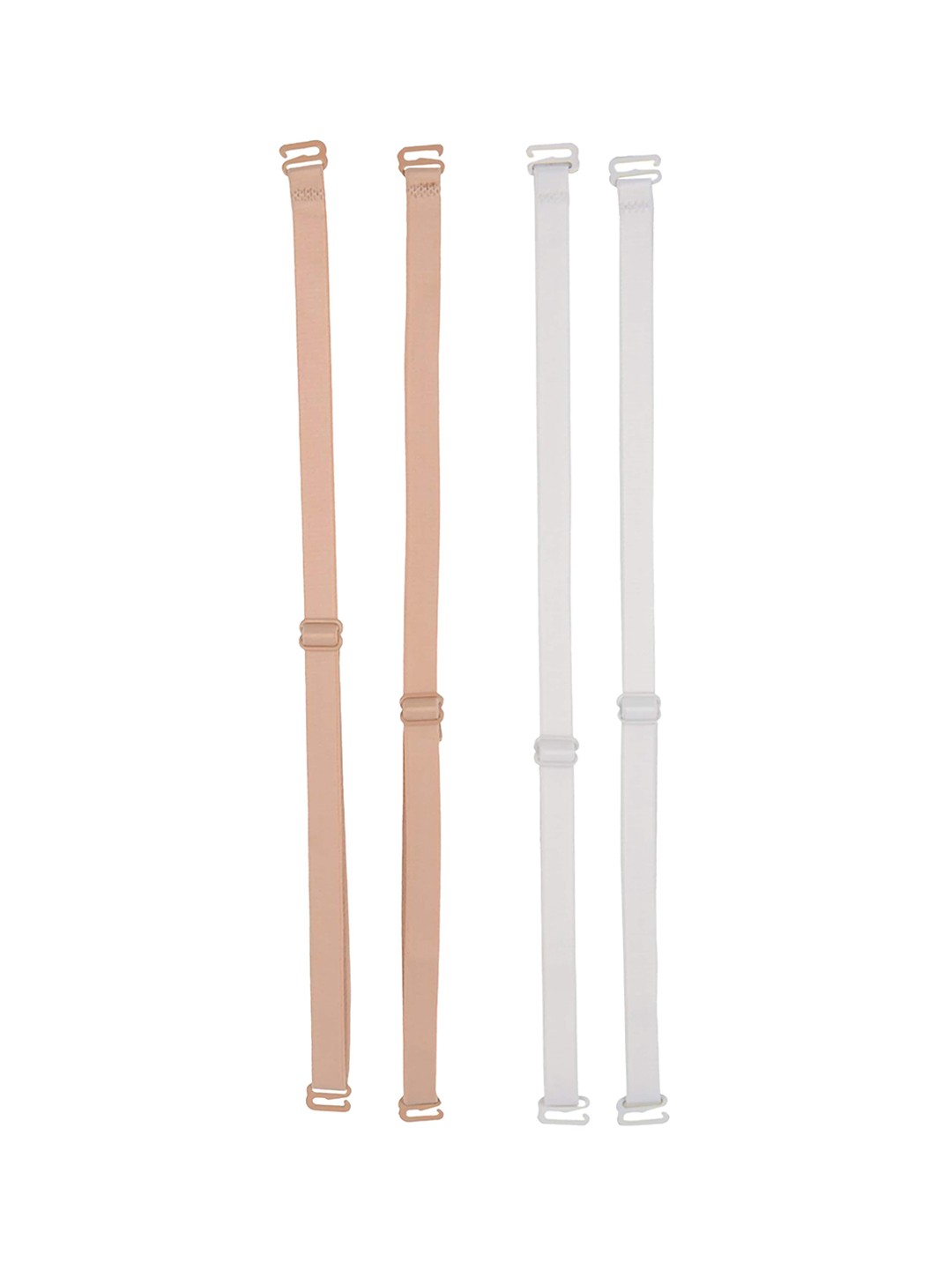 

AROUSY Set Of 2 All Day Comfort Bra Straps & Extenders Lingerie Accessories, White