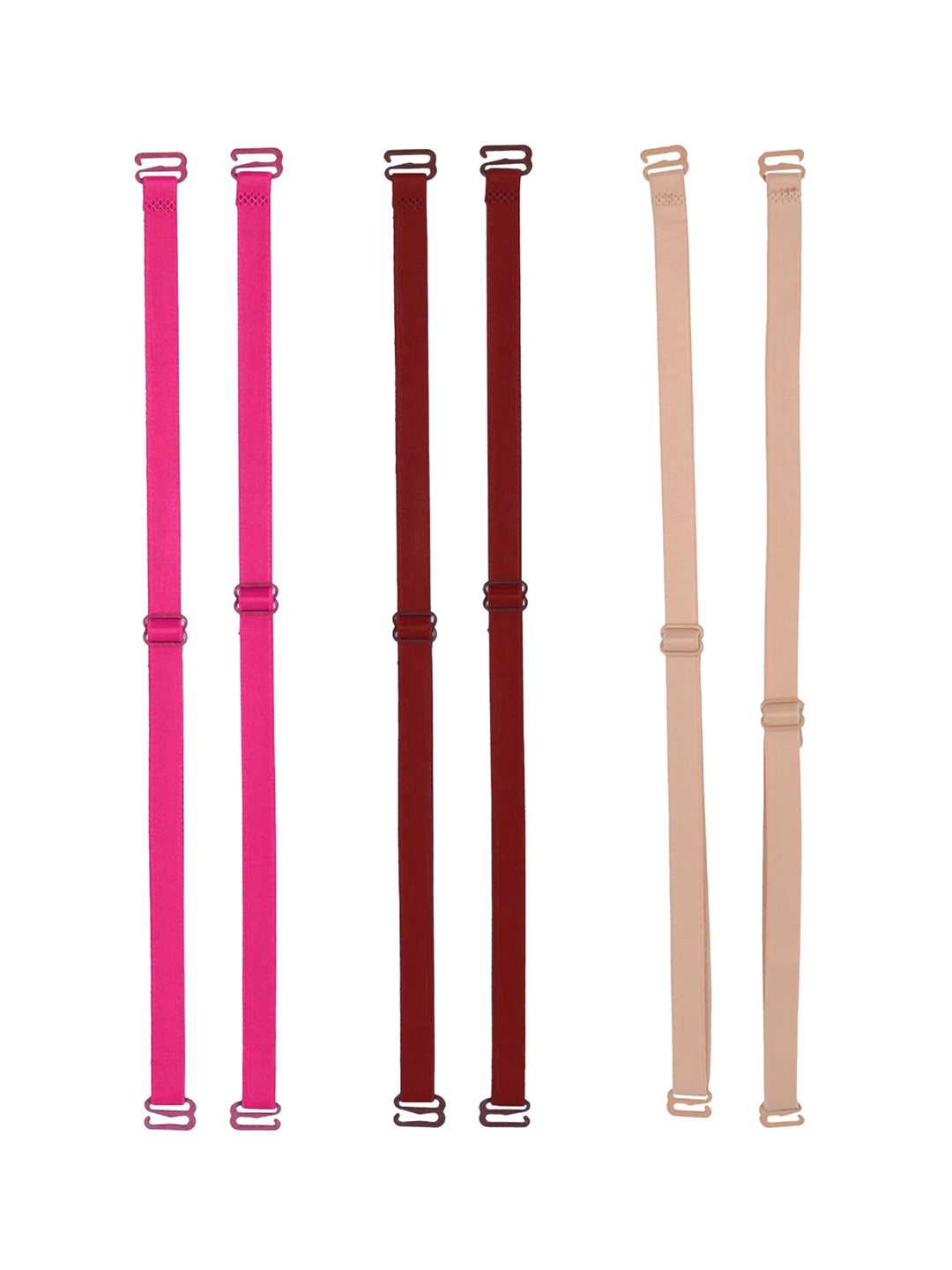 

AROUSY Set of 3 Adjustable Bra Straps With All Day Comfort, Pink
