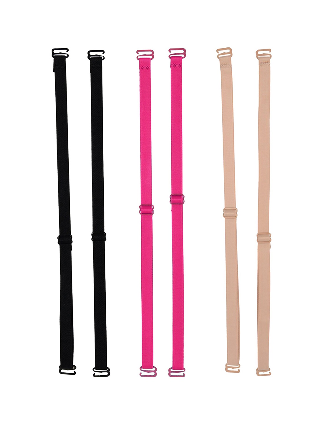 

AROUSY Set of 3 Bra Straps With All Day Comfort, Black
