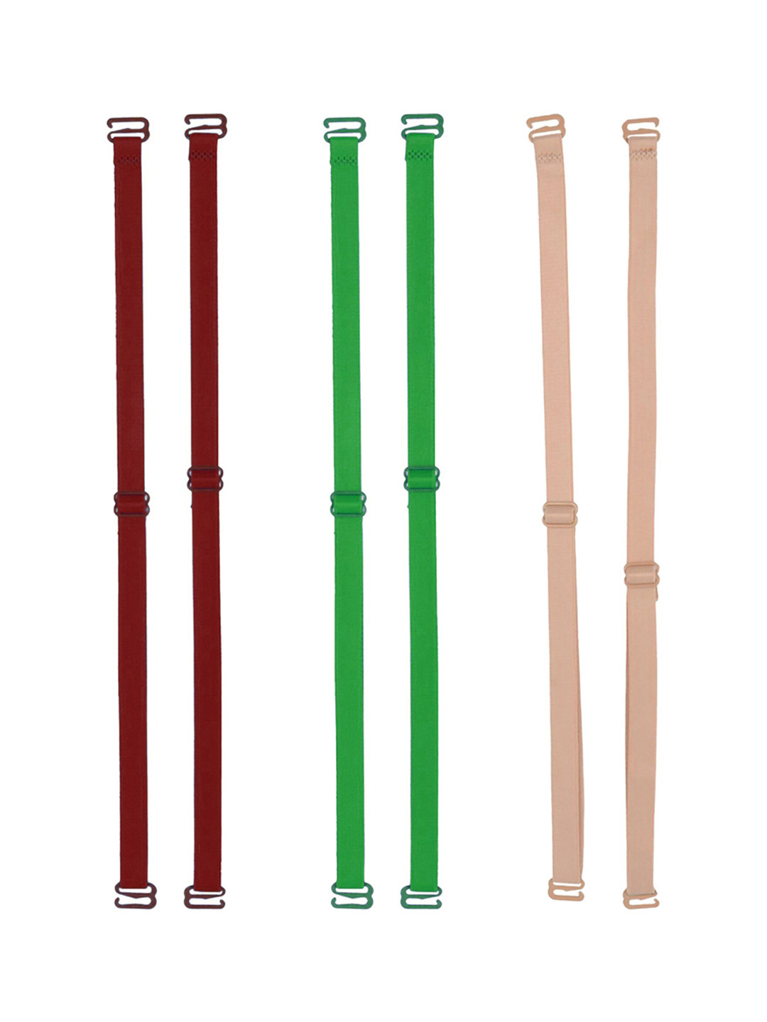 

AROUSY Set of 3 Adjustable Bra Straps With All Day Comfort, Green