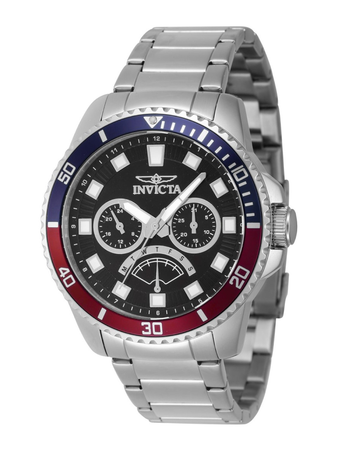 

Invicta Men Pro Diver Black Dial Quartz Analog Watch 46936, Silver