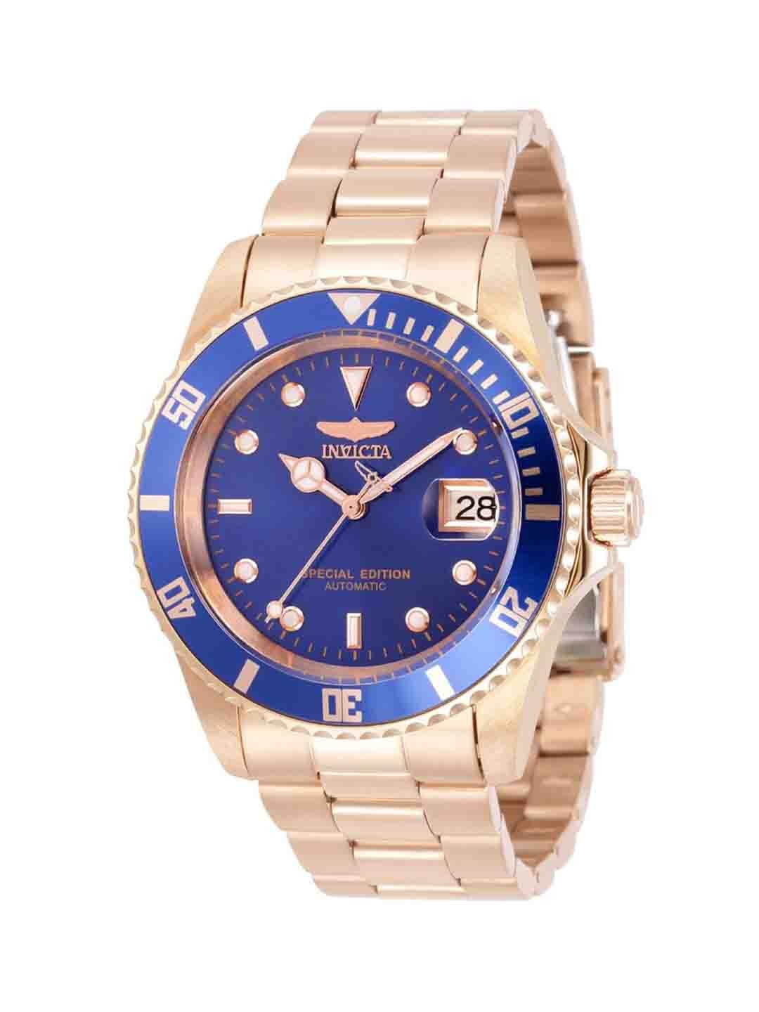 

Invicta Men Pro Diver Stainless Steel Bracelet Style Straps Analogue Automatic Watch 30601, Rose gold