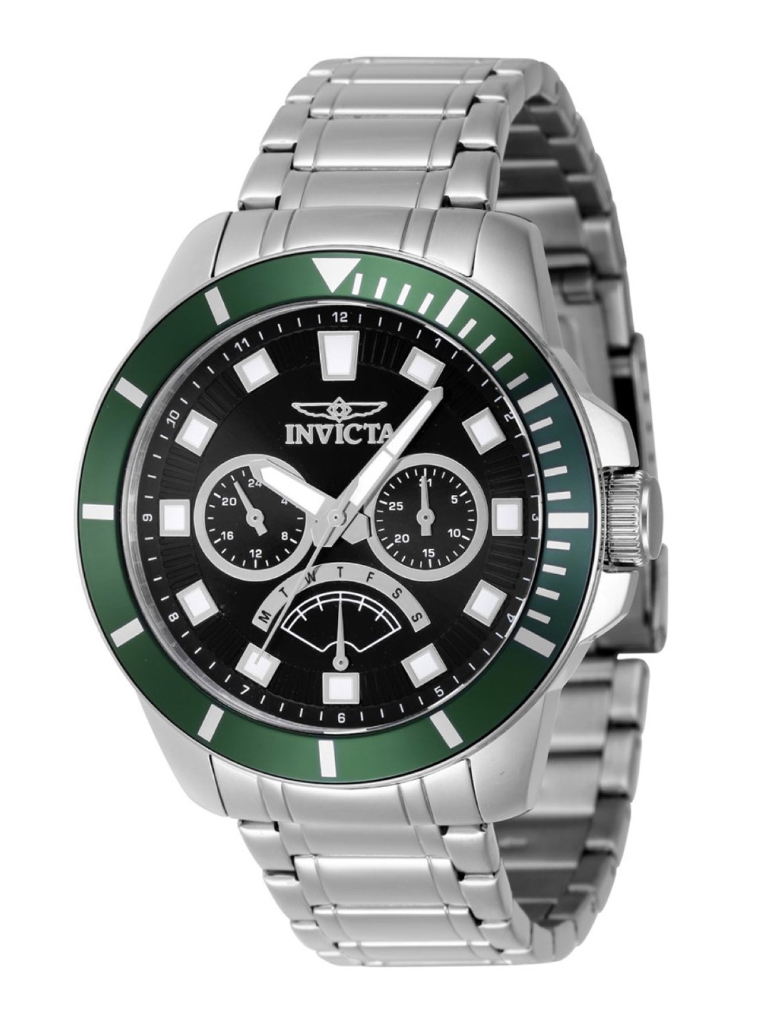 

Invicta Men Pro Diver Black Dial Quartz Analog Watch 46954, Silver