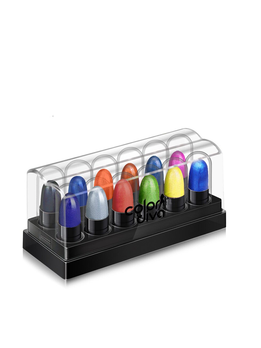 

Adbeni Color Diva 12-Pcs Long Lasting Mini Bullet Eyeshadow - 10g - 104, Multi