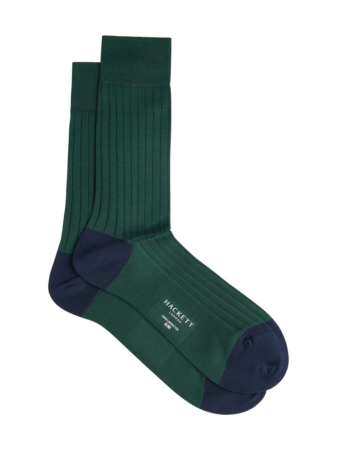 

HACKETT LONDON Men Patterned Cotton Calf Length Socks, Green