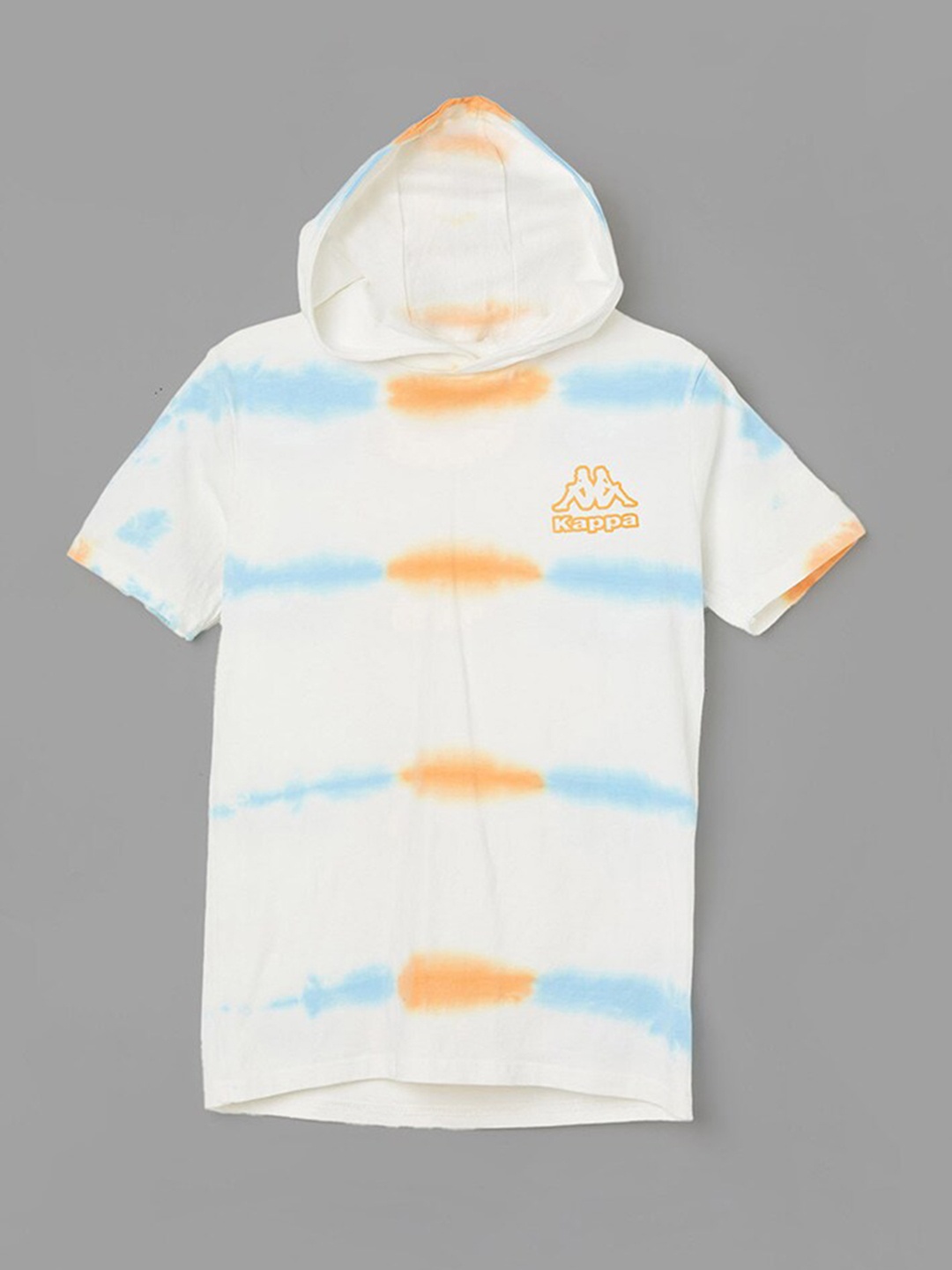 

Kappa Boys Tie & Dye Hooded T-Shirt, White