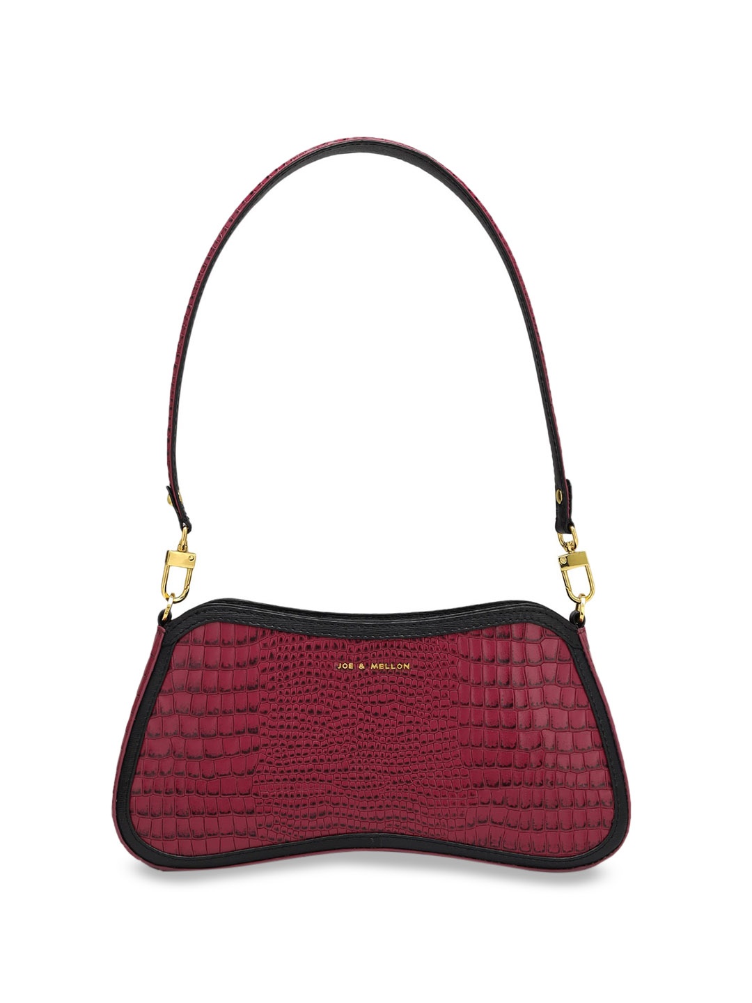 

Joe & Mellon Animal Textured Leather Structured Handheld Bag, Magenta