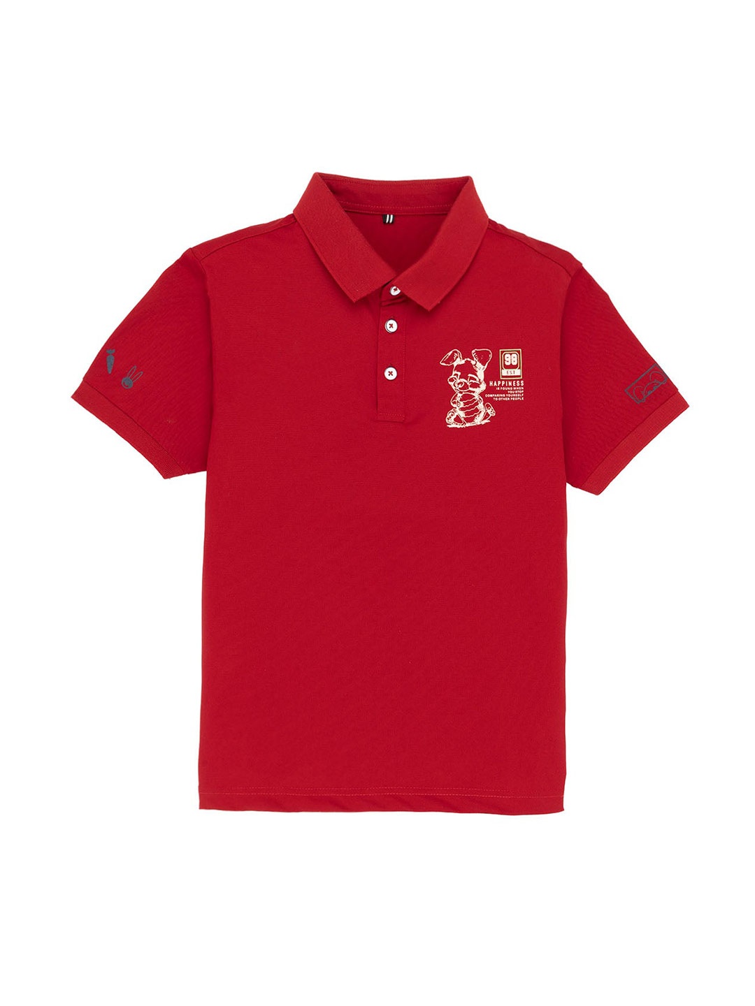 

Status Quo Kids Graphic Polo Collar T-shirt, Maroon